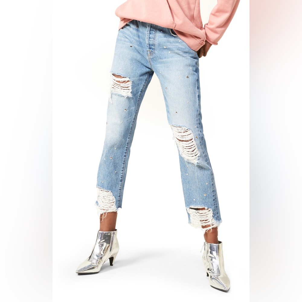 7 For All Mankind Studded Josefina Jeans